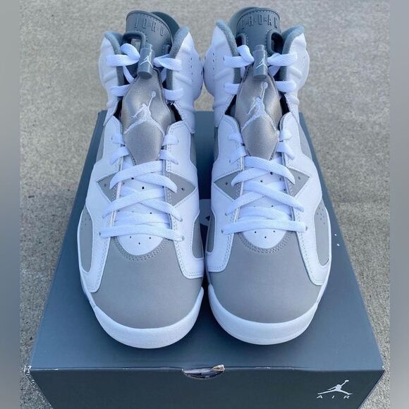 Nike Air Jordan 6 Cool Grey White Medium CT8529-100 mens size 8 8.5 9 9.5 10 main image 9